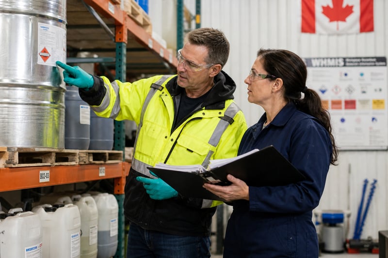 Canadian Safety Inspection In Warehouse