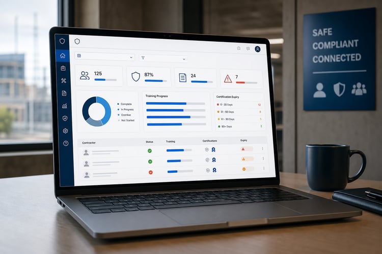 Tableau de bord de formation des sous-traitants : suivi des certifications